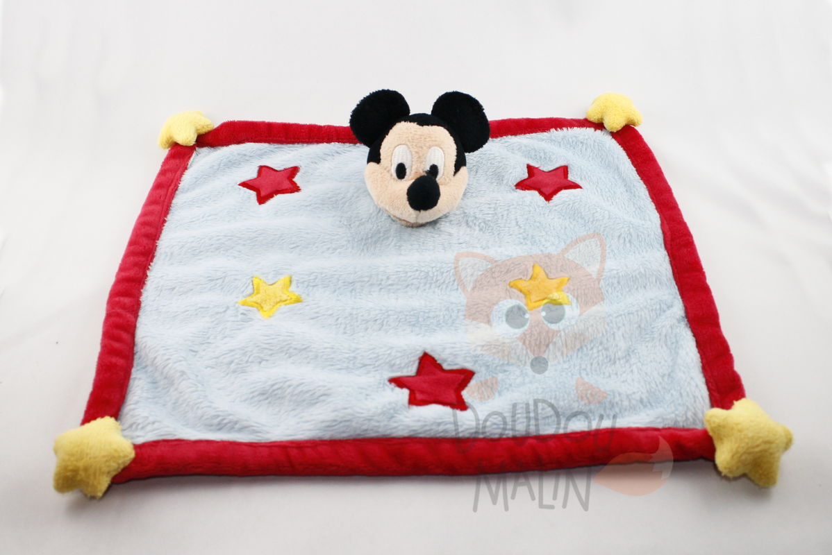  mickey plat carré rouge bleu jaune étoile 